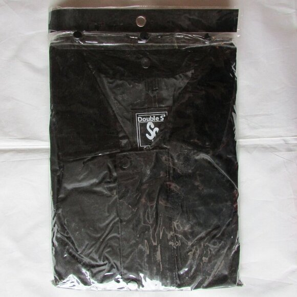 Double S M&F Western Saddle Slicker Rain Coat Poncho - Black - Picture 3 of 3